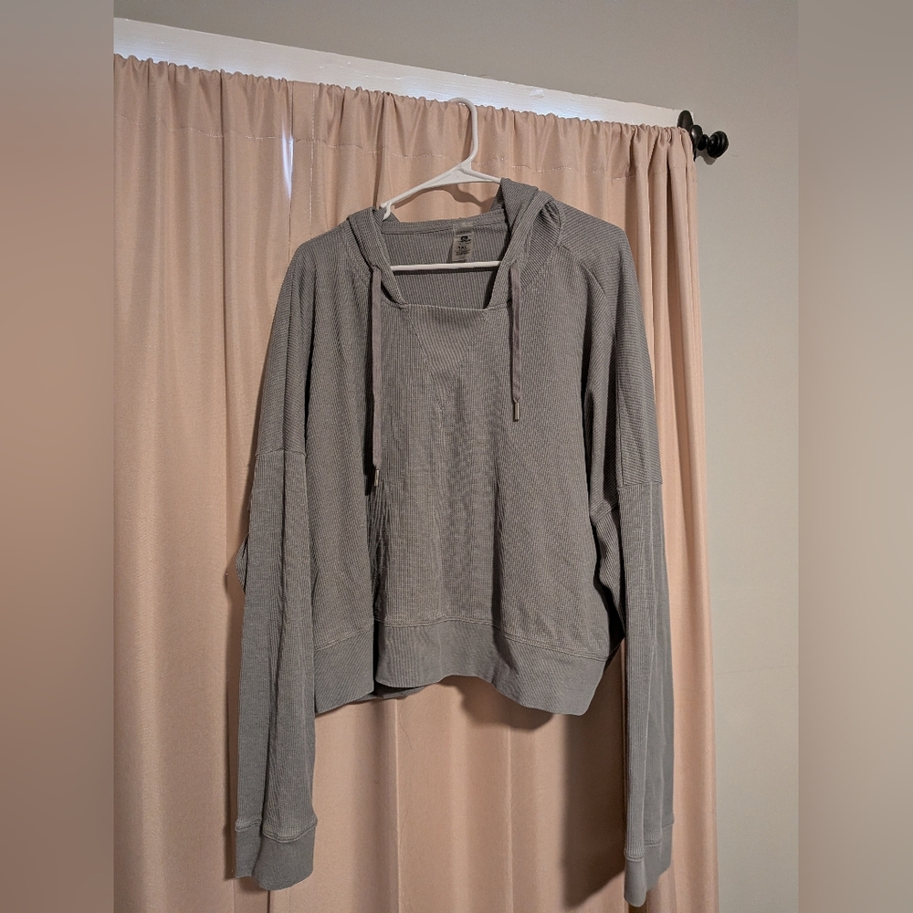 Mono B Waffle Knit Long Sleeve Shirt